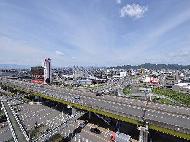 岐南町の空からの風景