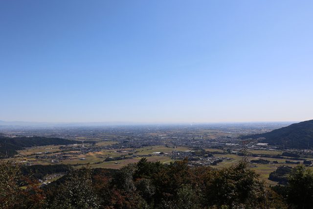 垂井町にある菩提山城からの風景