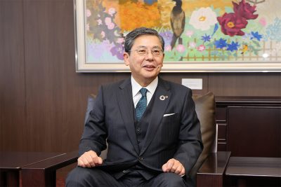 岐阜商工会議所の村瀬幸雄会頭