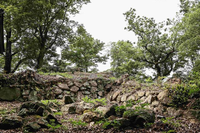 美濃金山城跡の石垣