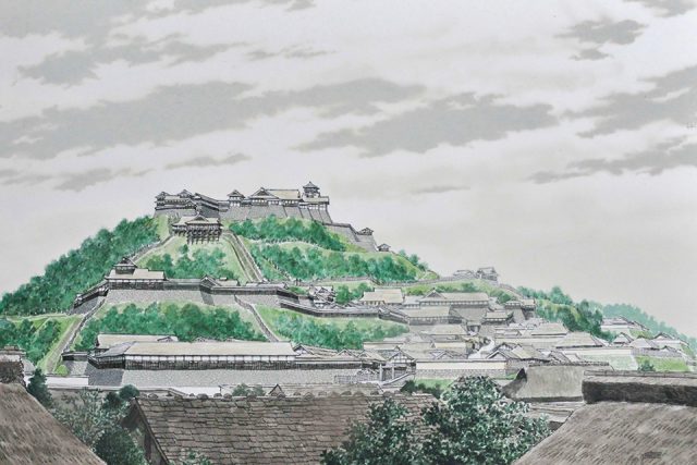 高山城復元推定図