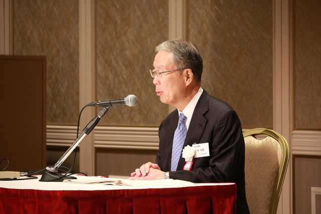 東京岐阜県人会総会の林会長