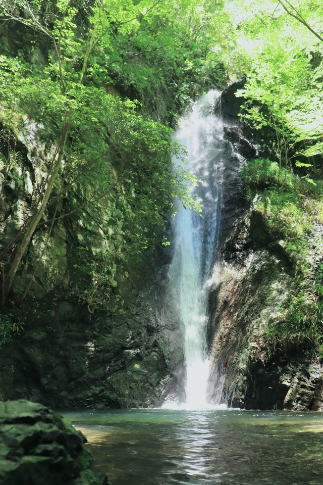 遠見山にある南天の滝
