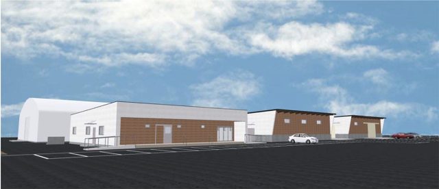 防災拠点となる管理棟と水防倉庫