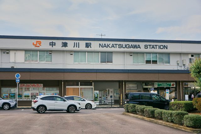 中津川駅前の風景