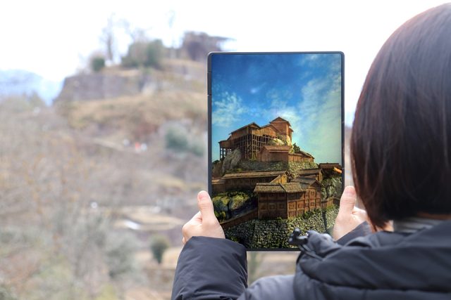 苗木城城郭VR再現イメージ